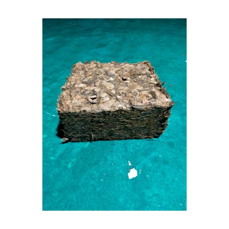 Coir chip block in the factory